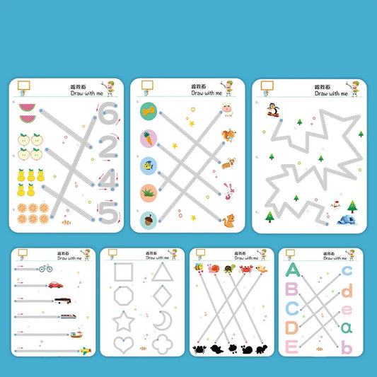 A4 Kids Educational Learning Tracing Book