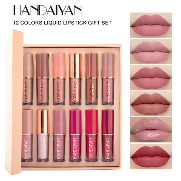 12-Piece Matte Liquid Lipstick & High Shine Lip Gloss Set β Waterproof, Long-Lasting