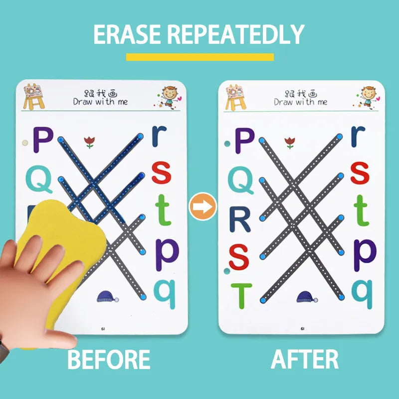 A4 Kids Educational Learning Tracing Book