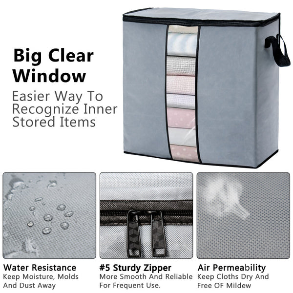 (Pack of 4) Storage Organizer Bags - 100GSM