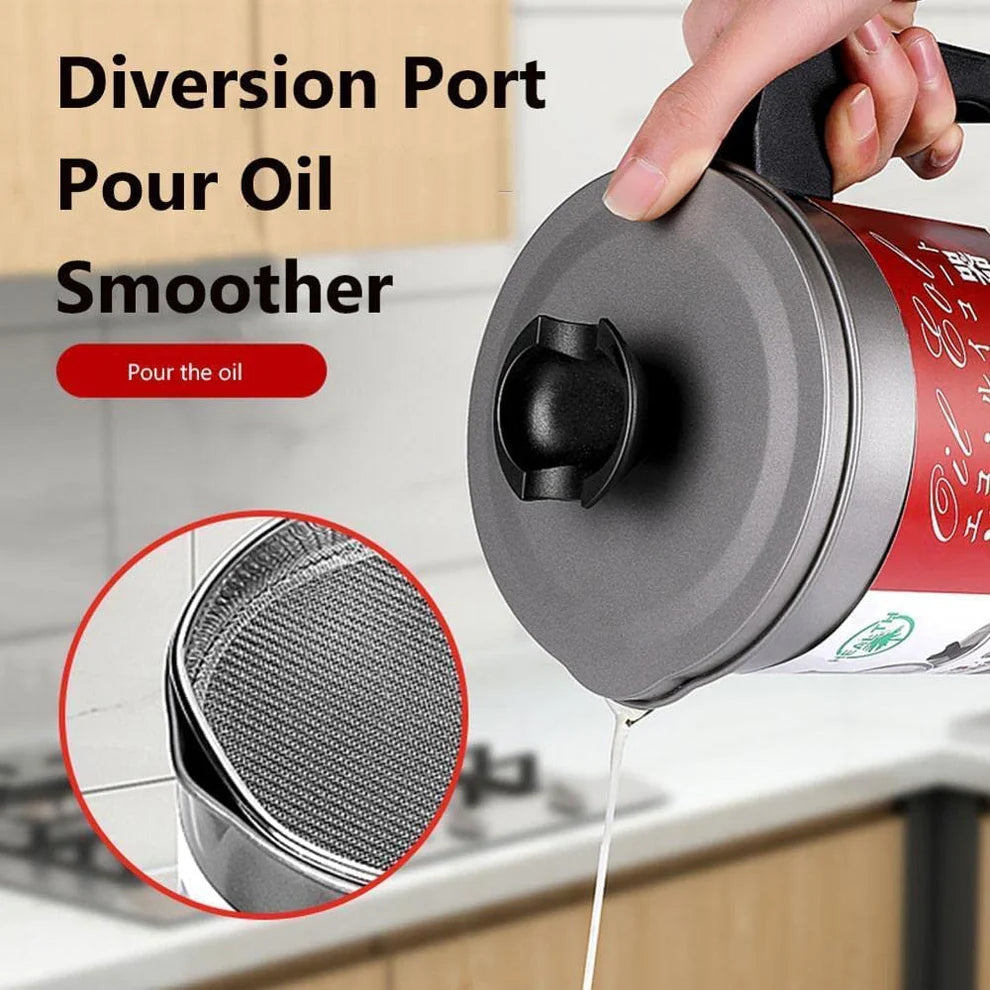 1.4 L / Stainless Steel Oil Filter & Strainer Pot