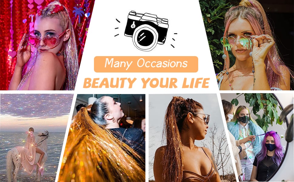 Hair Tinsel Extension Super Sale 🔥 23% OFF