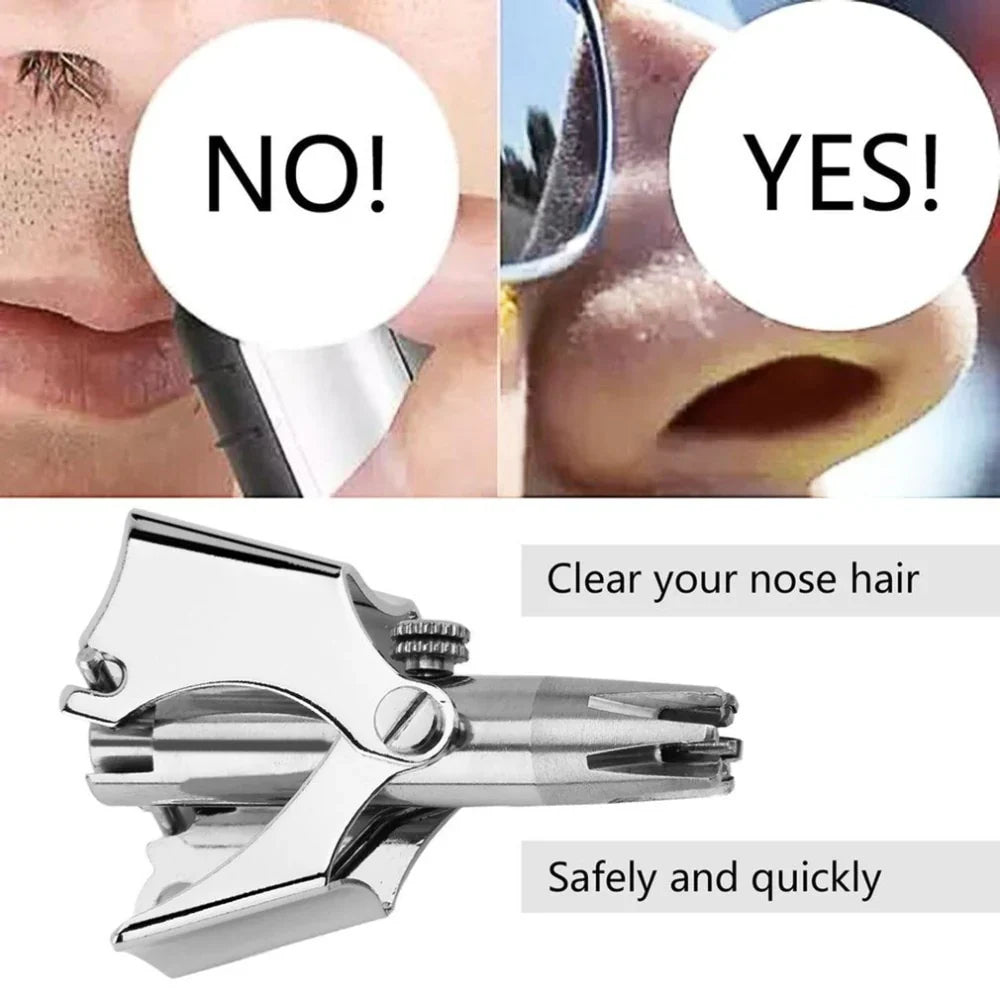 Stainless Steel Manual Nose and Ear hair Trimmer