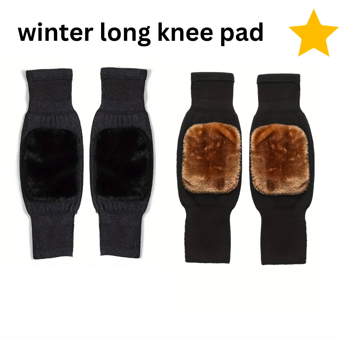 Winter Warm Knee Pads for Men And Women - Wool Material, Hand Washable, Elastic, No Feathers
