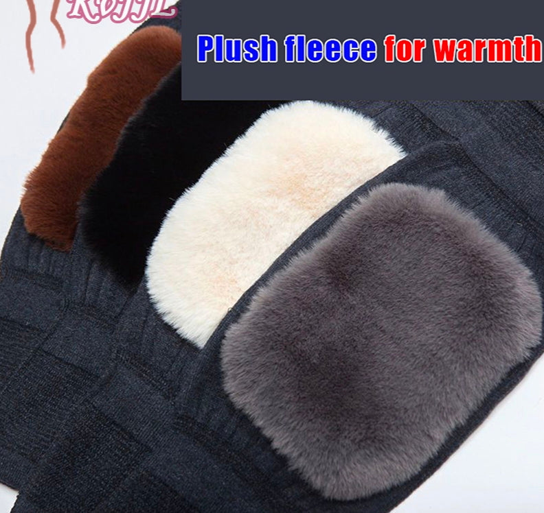 Winter Warm Knee Pads for Men And Women - Wool Material, Hand Washable, Elastic, No Feathers
