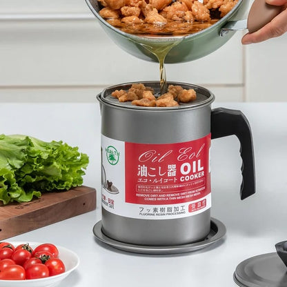 1.4 L / Stainless Steel Oil Filter & Strainer Pot