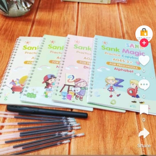 A4 Kids Educational Learning Tracing Book